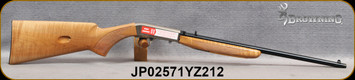 Browning - 22LR - SA-22 Maple - Semi-Auto Rimfire Rifle - Checkered Gloss-Finish Grade AAA Maple Stock/Satin Nickel Engraved Receiver/Polished Blued, 19 3/8"Light Sporter Barrel, 10rd capacity, Mfg# 021022102, S/N JP02571YZ212