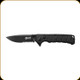 Elite Tactical - Backdraft - Folding 3.6" Black Stainless Steel Blade (8CR13mov) - Clamshell - ET-FDR011BKSCS