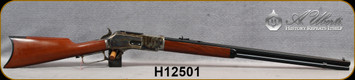 Uberti - 50-95 - 1876 Centennial Rifle - Lever Action - A-grade walnut straight stock/Case Hardened Frame & Lever/Blued, 28"Octagonal Barrel, Mfg# 2503, S/N H12501