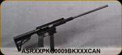 TNW Firearms - 9mm - Aero Survival Rifle (ASR) - Semi-Automatic Rifle - Collapsible Stock w/KRISS Grips - Hardcoat Anodized Black Finish, 18.75"Barrel - Mfg# ASRX-XPKG-0009-BKXX-XCAN
