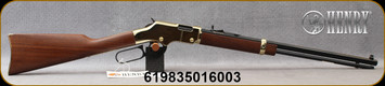 Henry - 22WMR - Golden Boy - Lever Action Rifle Rimfire - Walnut Stock/Brasslite Receiver/Blued Finish, 20.5"Octagon Barrel, 12 Round capacity, Semi-Buckhorn Rear Sight, Mfg# H004M, STOCK IMAGE