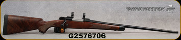 Consign - Winchester - 270WSM - Model 70 Classic Super Grade - Select Walnut Stock w/Ebony Forend Tip/Blued Finish, 24"barrel, Only 30rds fired -  c/w 1"Rings, Tan w/White web synthetic stock