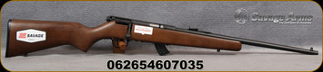 Savage - 22LR - Mark II GY Youth - Bolt Action Rifle - Walnut Stock/Blued Finish, 19" Barrel, 10 Round Detachable Magazine, Mfg# 60703
