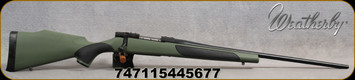 Weatherby - 300WinMag - Vanguard Synthetic Green - Bolt Action Rifle - Greeen Monte Carlo Griptonite Synthetic Stock w/Black Touch Panels/Matte Blued Finish, 26"Barrel #2 Contour, 3 Round Hinged Floorplate, Mfg# VGY300NR6O