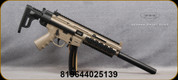 GSG - 22LR - Model 16 Carbine - Semi Auto Non-Restricted Rifle - FDE Collapsible Stock/Matte Black Finish, 16.25"Barrel, Faux Suppressor, Picatinny Hand Guard, Mfg# 416.01.04