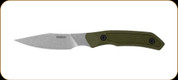 Kershaw - Deschutes Caper - 3.3" Blade - D2 - Green Polypropylene, Rubber Overlay Handle - 1882