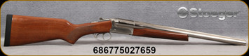 Stoeger - 12Ga/3"/20" - Coachgun Supreme - SxS Shotgun - Select Turkish Walnut Stock/Nickel Finish, 5pcs. Choke - STOCK IMAGE - Mfg# 31482