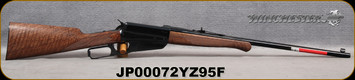 Winchester - 30-40Krag - Model 1895 High Grade - Lever Action w/Box Magazine - Grade III/IV Walnut Straight grip stock/Gloss blued finish, 24"Button rifled Barrel, Marble Arms gold bead front-buckhorn rear sight, Mfg# 534286115, S/N JP00072YZ95F