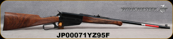 Winchester - 30-40Krag - Model 1895 High Grade - Lever Action w/Box Magazine - Grade III/IV Walnut Straight grip stock/Gloss blued finish, 24"Button rifled Barrel, Marble Arms gold bead front-buckhorn rear sight, Mfg# 534286115, S/N JP00071YZ95F
