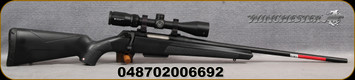 Winchester - 308Win - XPR Scope Combo - Bolt Action Rifle - Black Composite Stock/Matte Blued Perma-Cote, 22"Barrel, 3 round Detachable Magazine, Vortex Crossfire II 3-9x40 with BDC reticle, Mfg# 535705220
