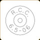 RCC Brass - 6.5-06 A-Square - 50ct - 6MM-0036R