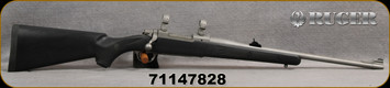 Consign - Ruger - 300RCM - M77 Hawkeye Compact Magnum  - Black Synthetic Stock/Satin Stainless, 20"Barrel, c/w 1"Ruger Rings - only 20rds fired