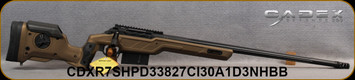 Cadex Defence - 338Lapua - CDX-R7 SHP LA - Hybrid Bronze Strike Nuke Evo Adjustable Stock/Black Cerakote, 27"fluted match grade threaded(3/4"-24TPI barrel, MX2-ST Muzzle Brake, DX2 Trigger, 1:9.5"