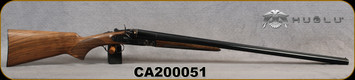 Used - Huglu - 12Ga/3"/30" - 201HRZ - Hammer Sidelock - SxS Double Trigger - Grade AA Turkish Walnut Standard Grip/Case Hardened/Black Chrome/Chrome-Lined Barrels, 5pc. Mobile Choke, SKU# 8681715392240-2 - DEMO - in original case