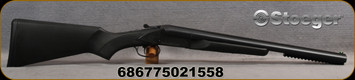 Stoeger - 12"/3"/20" - Double Defense Coachgun - Black Synthetic Stock/Blued Finish, Picatinny Rail, Mfg# 31446