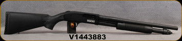 Used - Mossberg - 12Ga/3"/18.5" - Model 590S - Pump Action Shotgun - Black Synthetic Fixed Stock/Matte Blued Finish, 6 Round Capacity, Bead Front Sight, Mfg# 51603 - very low rounds fired - in original box
