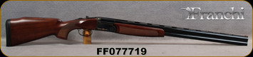 Franchi - 12Ga/3"/28" - Instinct Catalyst - O/U Shotgun - Grade-A Satin Walnut/Case Hardened Receiver/Blued Finish, Mfg# 40802, S/N FF077719