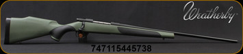 Weatherby - 6.5Creedmoor - Vanguard Synthetic Green - Bolt Action Rifle - Green Monte Carlo Griptonite Synthetic Stock w/Black Touch Panels/Matte Blued Finish, 24"Barrel #2 Contour, 5 Round Hinged Floorplate, Mfg# VGY65CMR4O