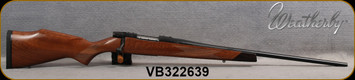 Weatherby - 243Win - Vanguard Sporter - Walnut Monte Carlo Stock/Matte Blued, 24"#2 Contour barrel, Mfg# VDT243NR4O, S/N VB322639