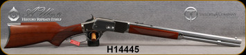 Taylor's & Co - 357Mag - Model 1873 White Rifle Pistol Grip - Lever Action - Walnut Stock/White Heat-Treated Finish, 20"Octagonal Barrel, 10 Round Capacity, Buckhorn Rear Sight, Blade Front Sight, Mfg# 550247, S/N H14445