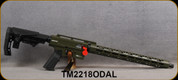 Derya - 22LR - TM-22 - Semi-Auto Rimfire - OD Green Adjustable Stock/Matte Black Finish, 18"Threaded(1/2x28) Barrel, (2)10rd magazines - Mfg# TM22-18-OD-AL