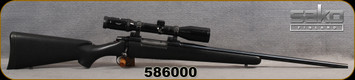 Consign - Sako - 375H&Hmag - Model AV - Black Textured Stock/Blued Finish, 22.4"Barrel, c/w Swarovski Habicht Nova, 2.2-9x42, 4A Reticle