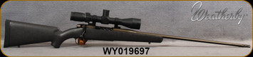 Consign - Weatherby - 6.5WbyRPM - Mark V Midnight Backcountry - Grey/Bronze Speckle AG Comp.Carbon Fiber stock/Midnight Bronze Cerakote, 24"#2Mod Lightweight Threaded Barrel, Mfg# MSM10N65RWR6B - only 50rds fired - see description for details