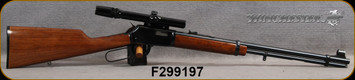 Consign - Winchester - 22WM - Model 9422M - Lever Action - Walnut Stock/Blued Finish, 20"Barrel, Buckhorn rear sight, c/w Bushnell 3x-7x Custom .22 scope, plex reticle