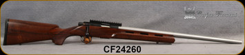 Consign - Cooper - 17HMR - Model 57M LVT - AA+ Walnut Stock w/Vented Forend/Blued Action/Matte Stainless, 24"Heavy Barrel, c/w Ken Farrell Picatinny Rail - New in original box