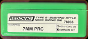 Redding - Type S-Bushing Neck Sizing Die Set - 7mm PRC - 78936