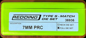 Redding - Type S-Match Full Die Set - 7mm PRC - 36936
