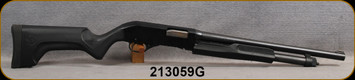 Consign - Stevens - 12Ga/3"/18.5" - Model 320 - Pump Action - Black Synthetic Stock/Matte Black Finish, Brass Bead front sight - 525rds fired
