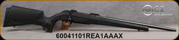 CZ - 6.5Creedmoor - Model 600 ALPHA - Black Soft-Touch Polymer Stock w/Serrated Grip Zones/Blued Finish, 22"Threaded Semi-Heavy Barrel, Mfg# 6004-1101-REA1AAAX