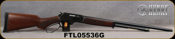 Henry - 410Ga/2.5"/24" - Side Loading Gate - Lever Action Shotgun - American Walnut Stock Blued Finish, 24"Round Barrel, 5 Round Capacity, Mfg# H018G-410, S/N FTL05536G