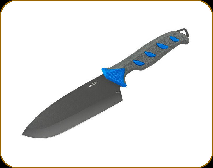 Buck Knives - 150 Hookset Salt Water Cleaver Knife - 6 Blade - 5Cr15MoV -  Blue and Grey Polypropylene w/TPE Rubber Handle - 0150BLS-C/13282 - Prophet  River Firearms