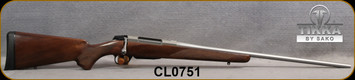 Tikka - 7mmRM - Model T3x Hunter Stainless - Bolt Action Rifle - Walnut Stock/Stainless, 24.3"Barrel, 3 round detachable magazine, Single Stage Trigger, Mfg# TFTT2736103, S/N CL0751