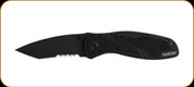 Kershaw Knives - Blur - 3.4" Tanto Blade - 14C28N - Black Anodized 6061-T6 Aluminum w/Trac Tec Inserts - 1670BLKST 
