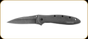 Kershaw Knives - Leek - 3" Black - 14C28N - 410 Stainless Steel Handle w/Black Oxide BlackWash Coating - 1660BLKW