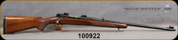 Consign - Winchester - 8mm-06 - Model 70 - Pre-64 - Walnut Stock/Blued Finish, 24"Barrel - Replacement Stock, RKS Rebore, Barrel & Receiver Reblued only 64rds fired on smith rebore, c/w RCBS Dies, (96)185gr bullets, 40 pulled bullets