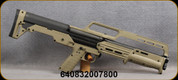 Kel-Tec - 12Ga/3"/18.5" - KS7 - Pump Action Shotgun - Tan Synthetic Stock/Black Finish, Bull Pup Styled Action, F/O Front Sight