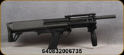 Kel-Tec - 12Ga/3"/18.5" - KSG-NR - Pump Action Shotgun - Black Ambidextrous Synthetic Stock/Matte Black Finish, 8 Round Dual Tube Magazines, Downward Ejection, 420 Lumen Kel-Tec Light