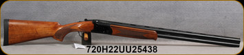 Stevens - 12Ga/3"/28" - Model 555 - Over/Under Shotgun - Turkish Walnut Stock w Schnabel Forend/Blued Finish, Mfg# 22165, S/N 720-H22UU-25438