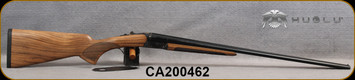 Huglu - 410Ga/3"/26" & 16" - 200A - SxS w/Extractors - Grade AA Turkish Walnut Pistol Grip Stock/Case Hardened Hand-Engraved Receiver/Chrome-Lined Barrels, Fixed (F,M)Chokes, 8mm Raised Rib, SKU: 8681715394763-2, S/N CA200462
