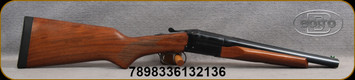 Boito - 12Ga/3"/14" - Model A-680 Coachgun - SxS Double Trigger - Walnut Stock/Blued Finish, Fixed Chokes(CL/CL), Mfg# 911/227691