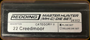 Redding - Master Hunter Die Set - 22 Creedmoor - 28302