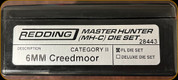 Redding - Master Hunter Die Set - 6mm Creedmoor - 28443