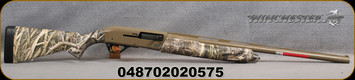 Winchester - 12Ga/3"/26" - SX4 Hybrid Hunter Mossy Oak Shadow Grass Habitat - Semi-Auto Shotgun - Mossy Oak Shadow Grass Habitat/Flat Dark Earth (FDE) Cerakote finish, 4 Round(2.75")Capacity, Mfg# 511269391