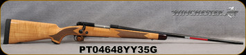 Winchester - 7mmRM - Model 70 Super Grade Maple - Bolt Action Rifle - Grade AAAA Maple Super Grade Stock w/Ebony Forend Tip/Polished Blued, 26"Barrel, 3 Round Hinged Floorplate, Mfg# 535218230, S/N PT04648YY35G