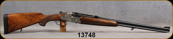 Consign - Franz Sodia - 300H&&HMag - O/U Double Rifle - Walnut European Stock/Game-Scene Engrave Receiver/Blued, 25"Barrels, c/w Carl Zeiss, 1.5-6x, #4 Reticle - in fitted leather case