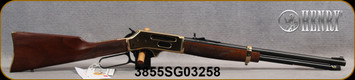 Henry - 38-55 - Side Gate - Cowboy Carbine Lever Action - American Walnut Stock/Brass Receiver/Blued, 20" Barrel - 5rd - Mfg# H024-3855, S/N 3855SG03258